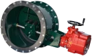Клапан герметичный с электроприводом 230В, ДУ700, с креплением (фланцы, уплотнитель, болты, гайки) (ТУ У 25.1-2925223214-004-2022) (ГК-700ЕП)